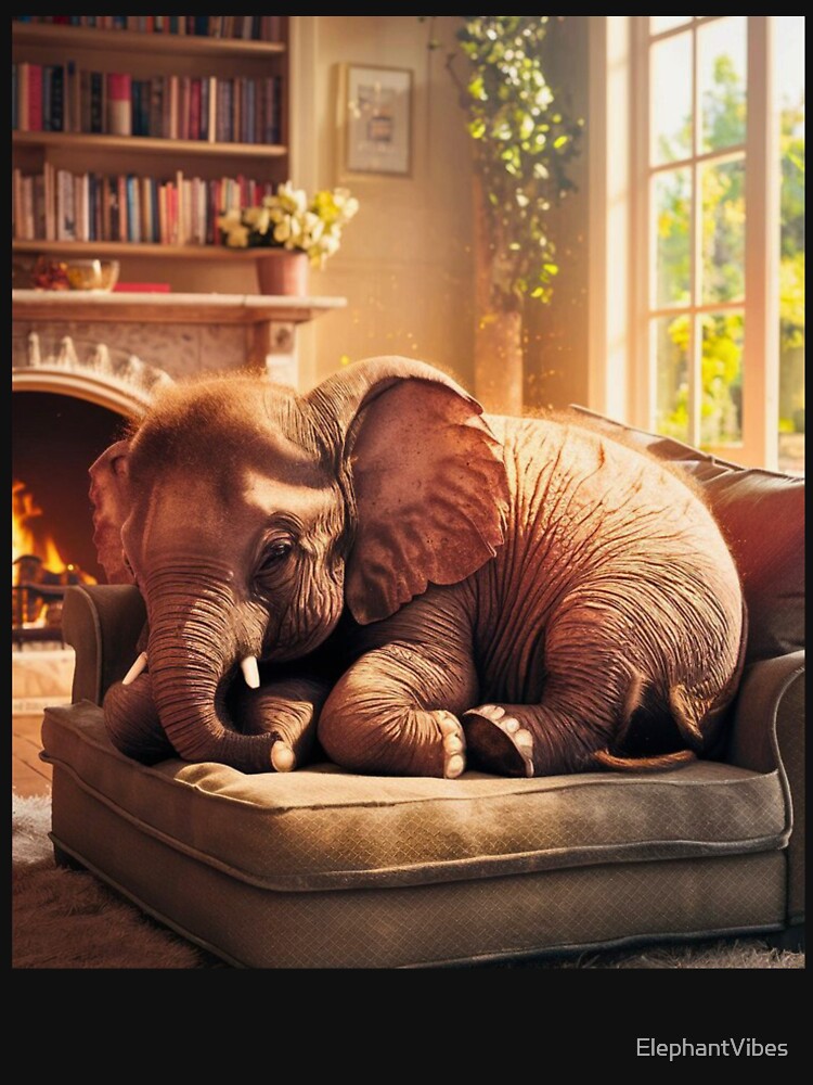 Elephant Portrait. resting elephant by ElephantVibes