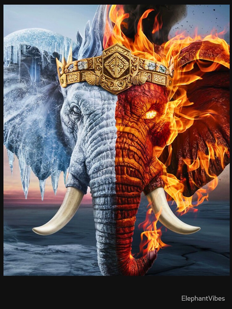 Elephant Portrait. whimsical elephant by ElephantVibes