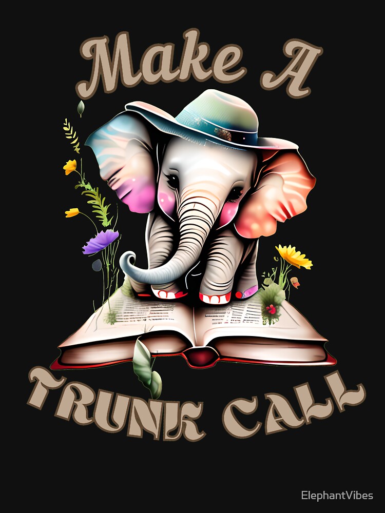 Make A Trunk Call. elephant portrait by ElephantVibes