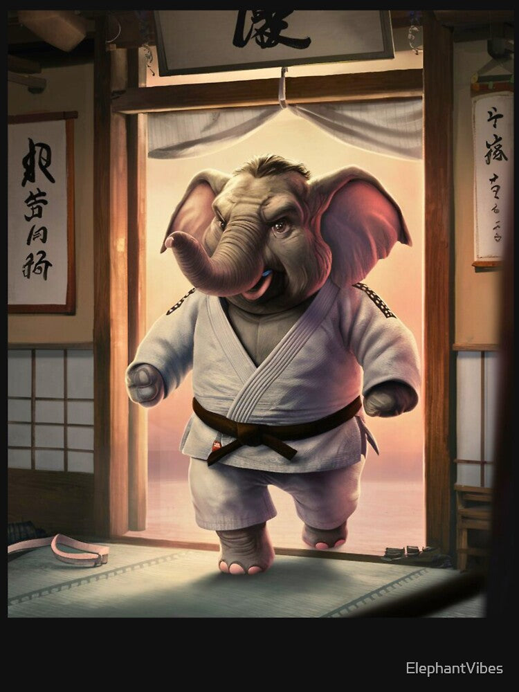 Elephant Portrait. dojo, martial art, elephant karate by ElephantVibes