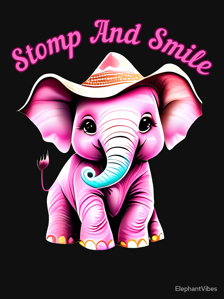Stomp And Smile. elephant saying by ElephantVibes