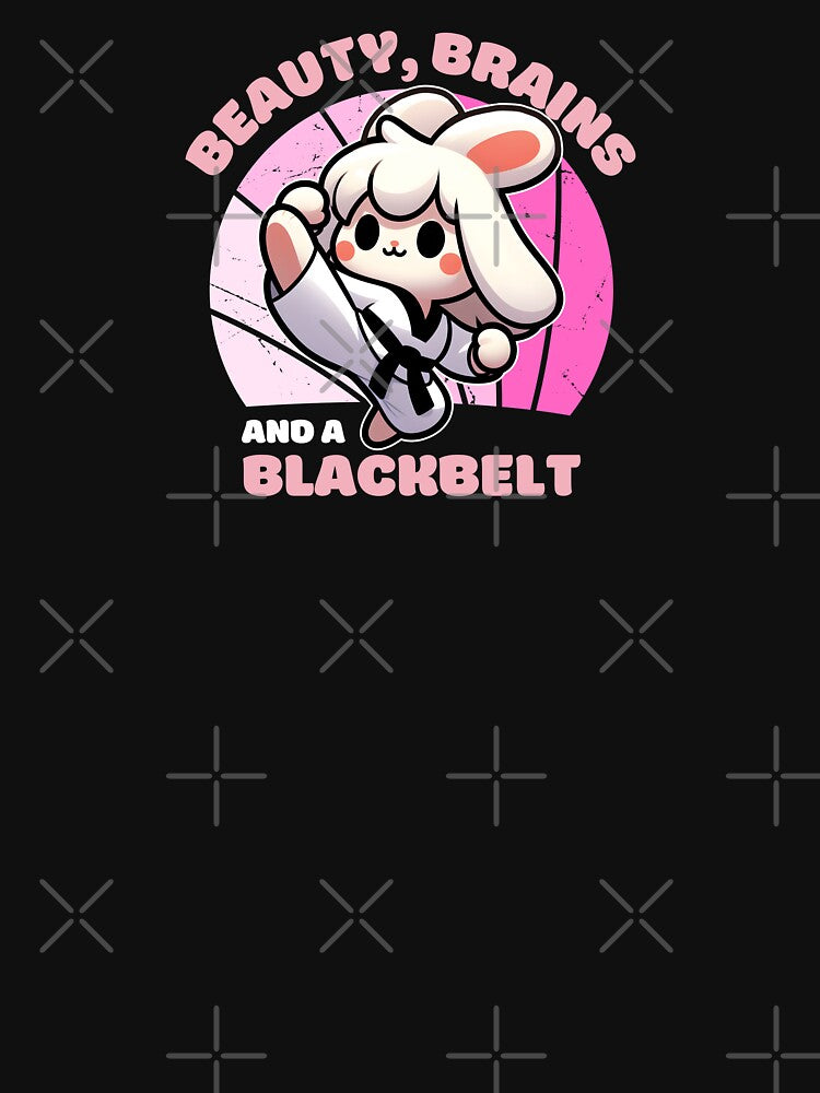 Cute Bunny Rabbit With Beauty, Brains And A Blackbelt by The magic  Yellow bus