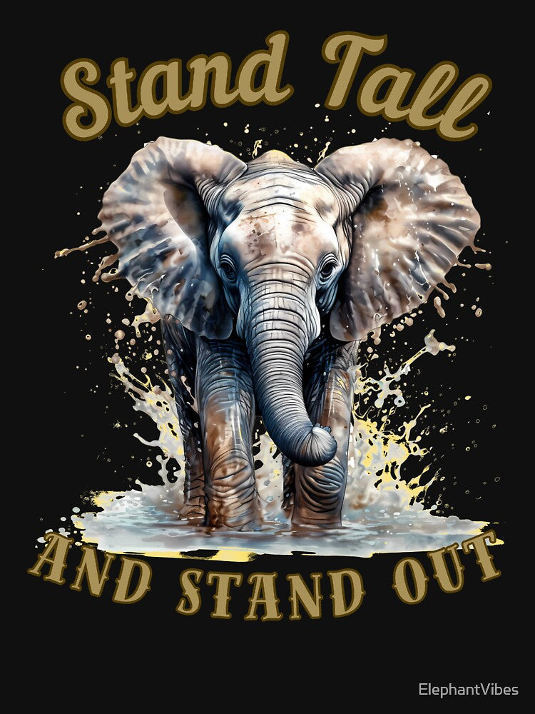 Stand Tall And Stand Out. elephant portrait by ElephantVibes