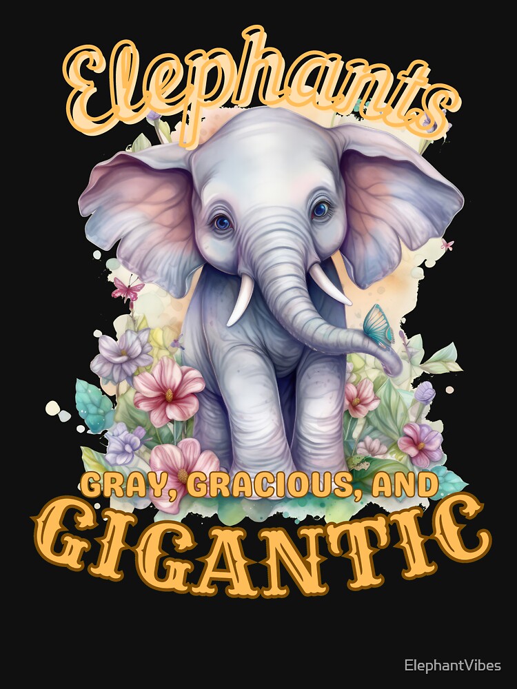 Elephants: Gray, Gracious, and Gigantic. elephant lover by ElephantVibes