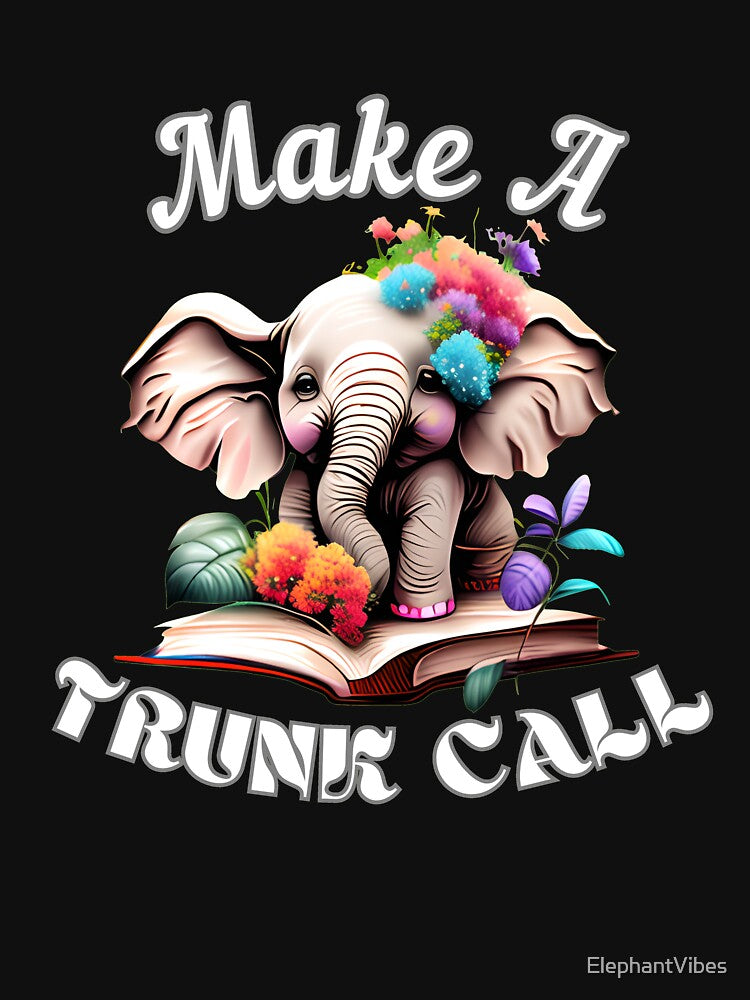Make A Trunk Call. watercolor elephant by ElephantVibes
