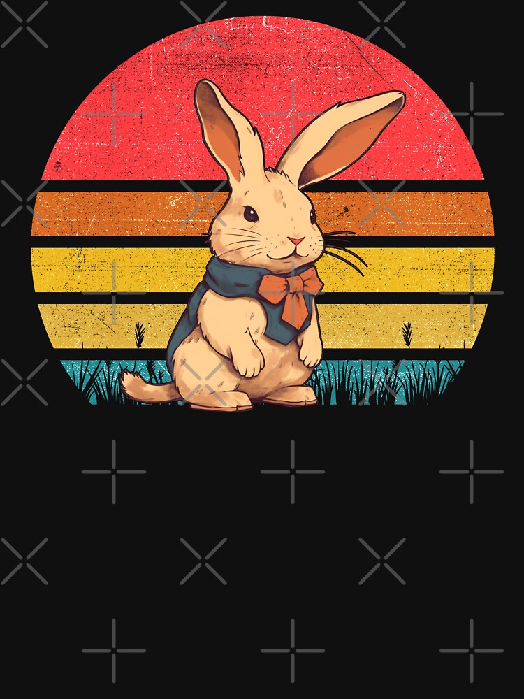 Rabbit Vintage Retro Sunset by rafaeltto