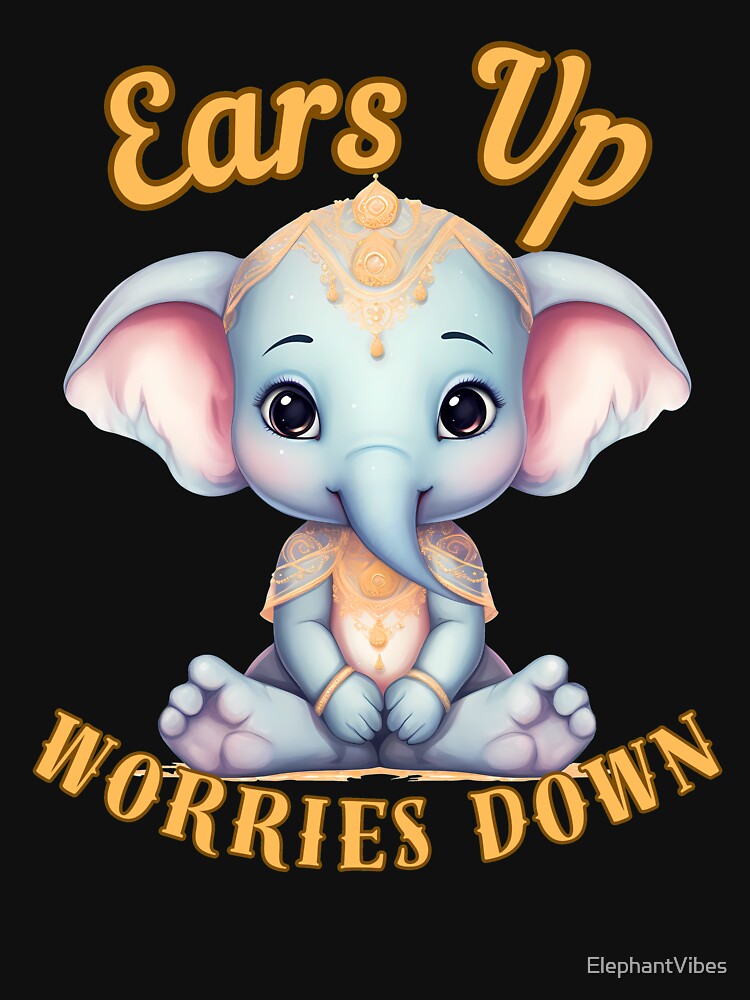 Ears Up, Worries Down. surreal elephant by ElephantVibes