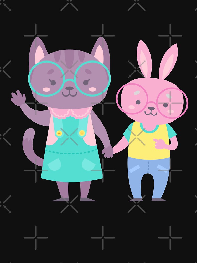 Cat And Rabbit Best Friends by madtoyman