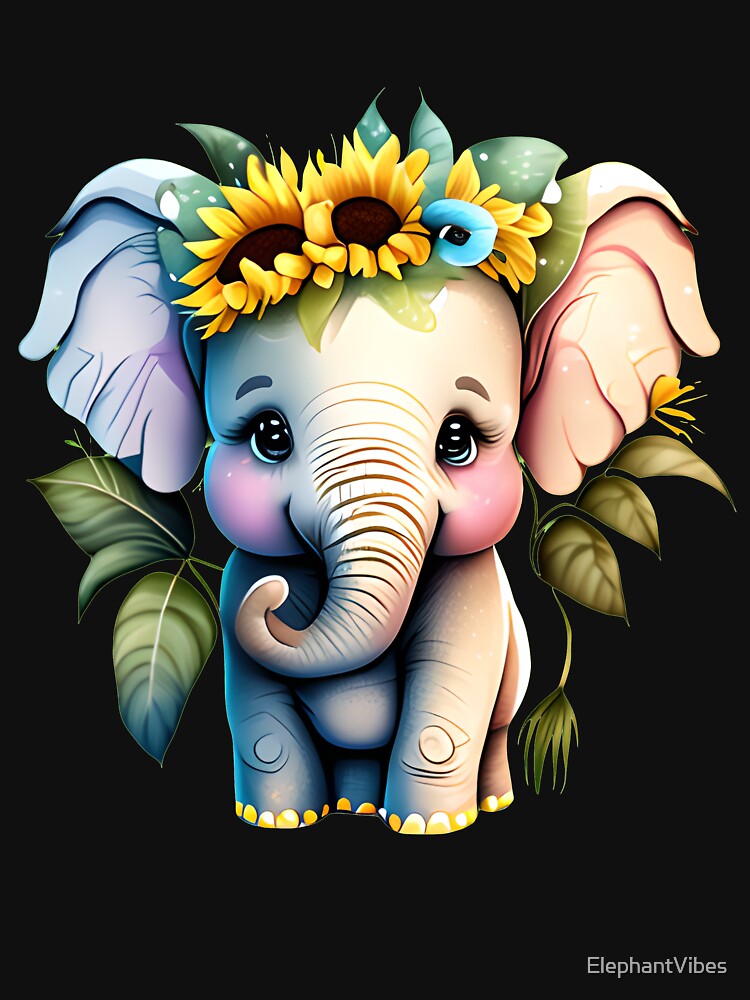Flower Elephant by ElephantVibes