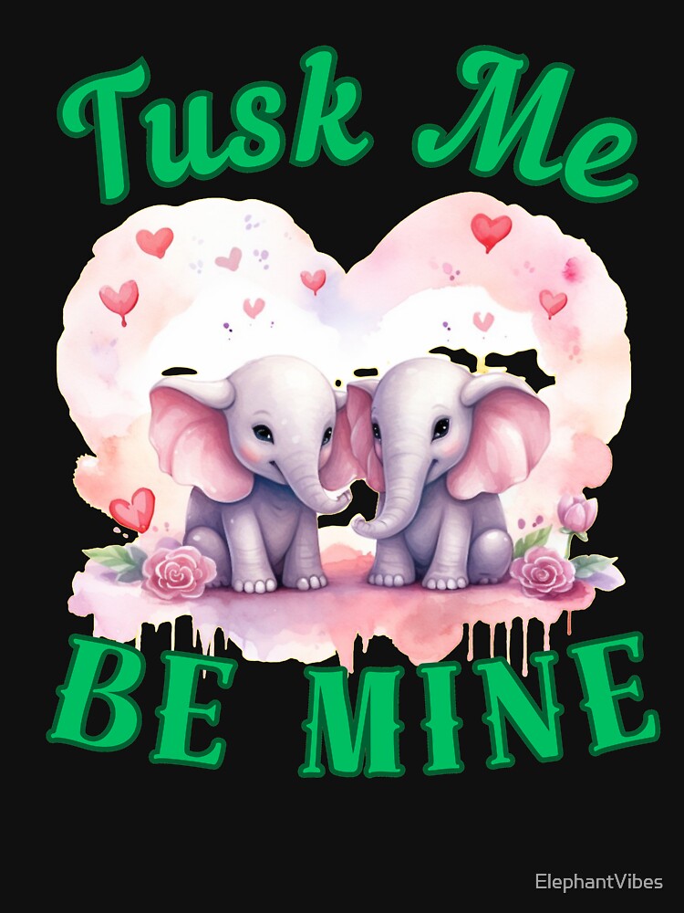 Tusk Me, Be Mine. elephant portrait by ElephantVibes