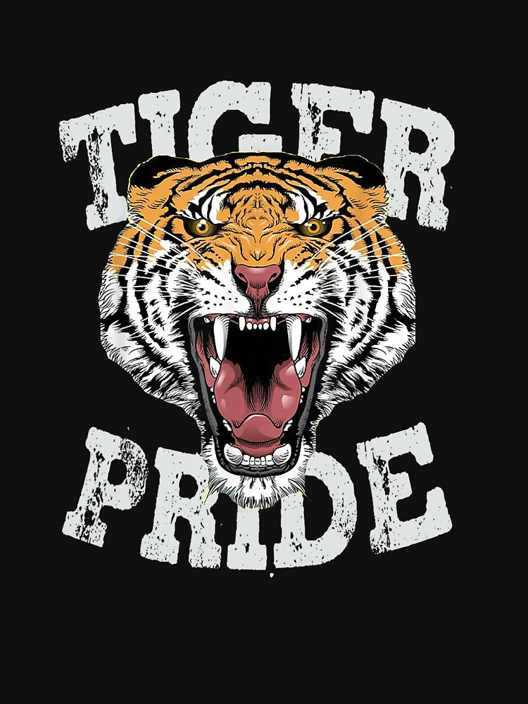 Tiger Pride Tiger Mascot Vintage School Sports Team Football by MissRasheedHam