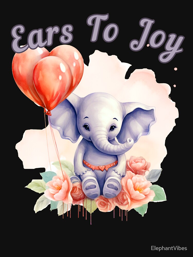 Ears To Joy. elephant face by ElephantVibes