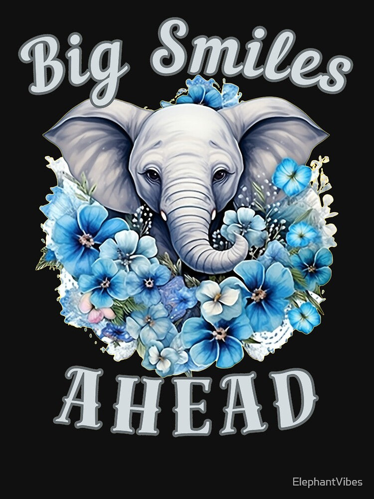 Big Smiles Ahead. elephant portrait by ElephantVibes
