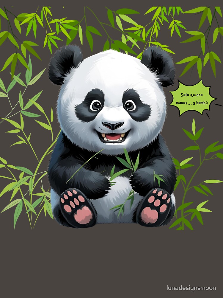 Funny panda bear by lunadesignsmoon