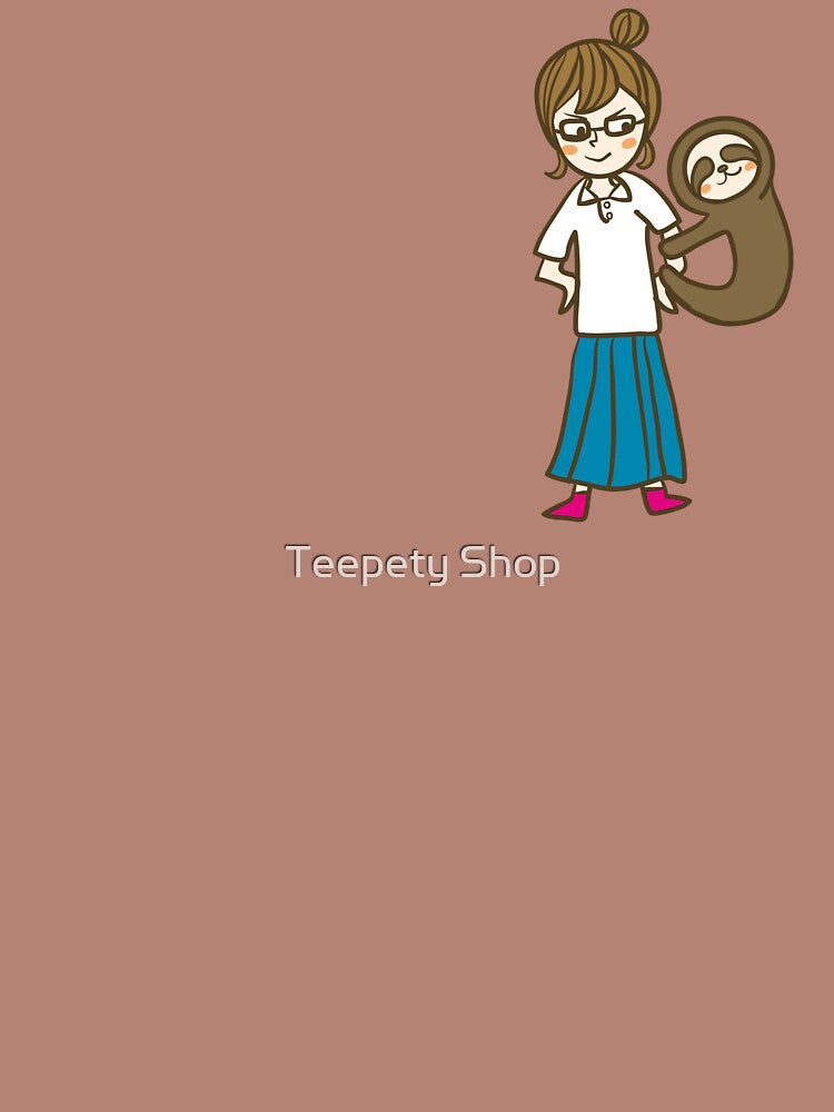 just a girl who loves sloths by Teepety Shop