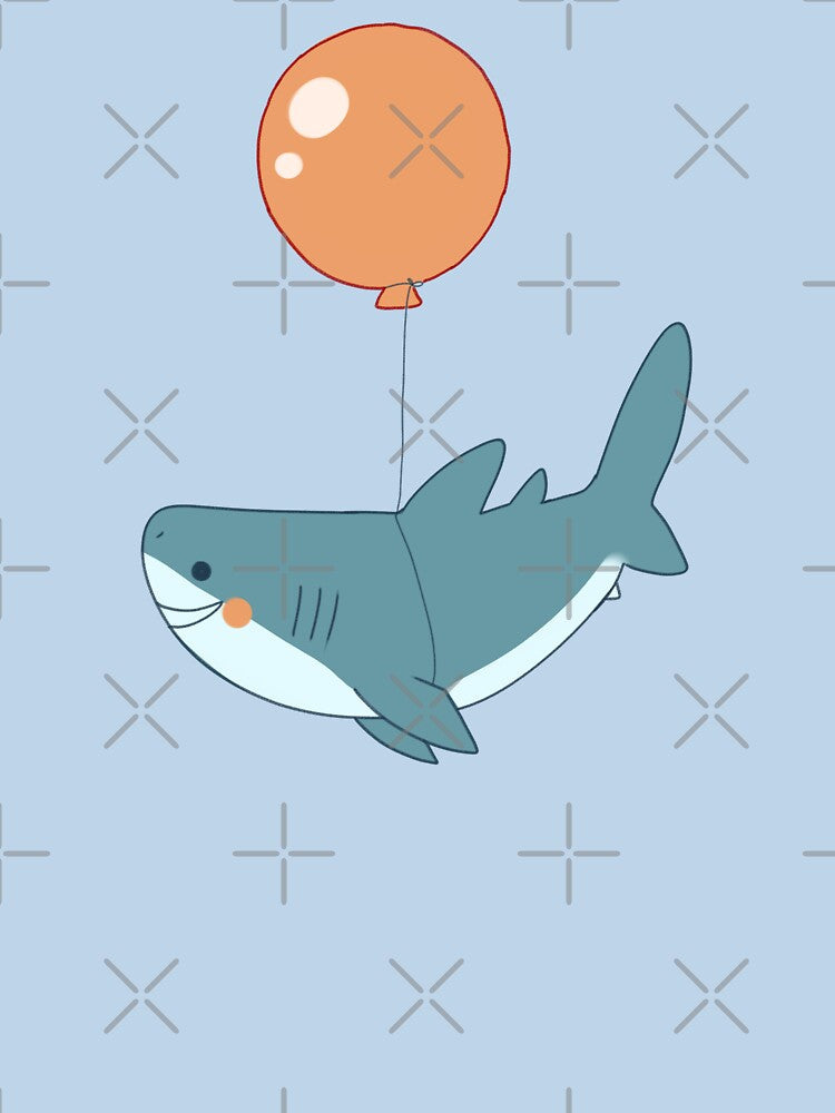 Shark and balloon by Mayarart