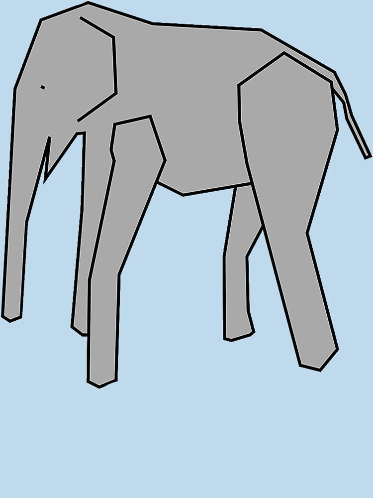 TempleOS Elephant Sticker by JaninaBock