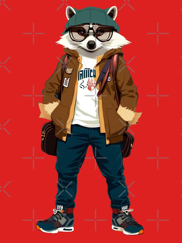 Hipster Racoon V29 by HipsterAnimals