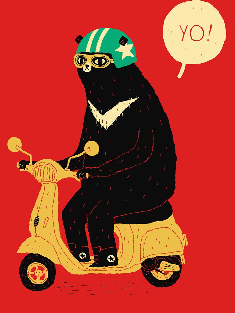scooter bear by louros