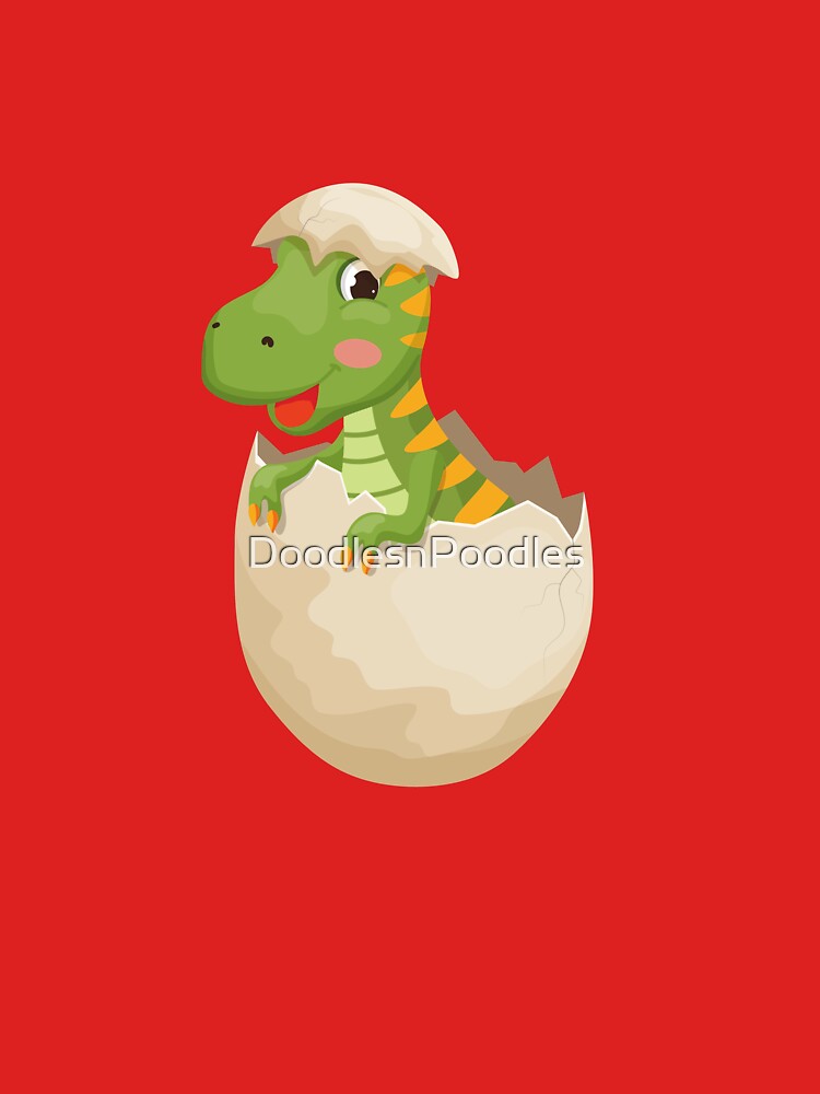Dinosaur in egg by DoodlesnPoodles