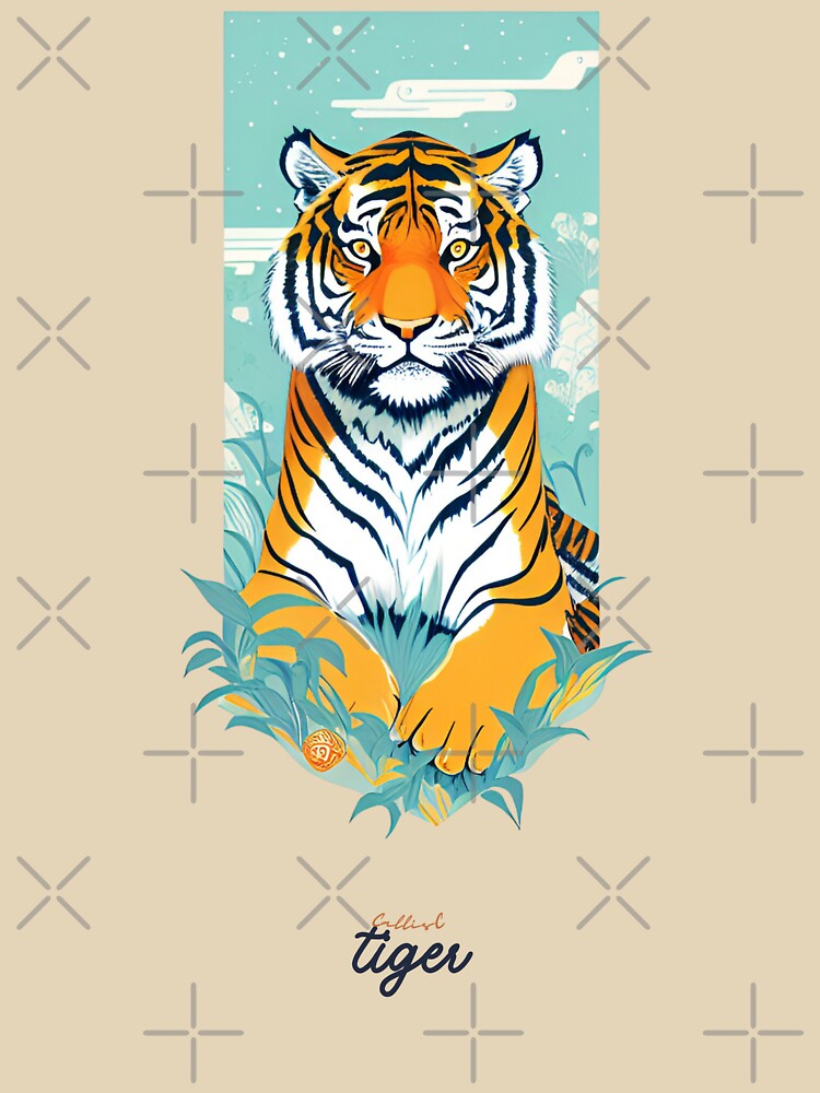 Vintage Tiger by CallisC Arts by CallisC-Arts