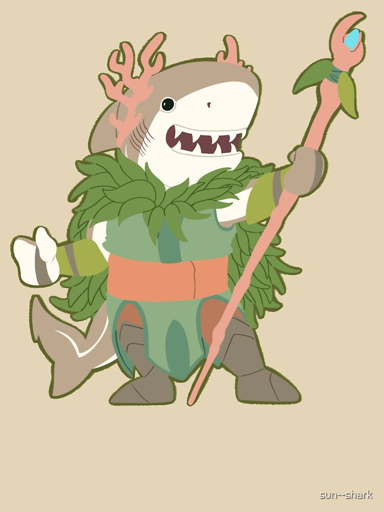Dungeons and Dragons Shark Druid by sun--shark