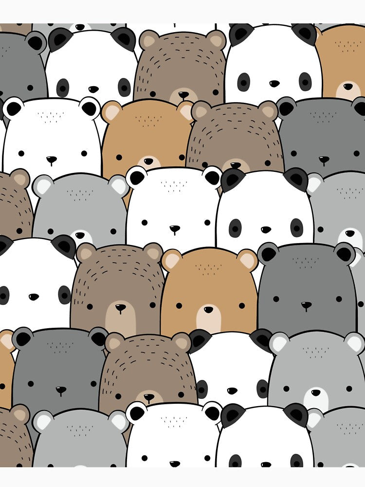 Panda tshirt Minimalist Bear by Tycoonn