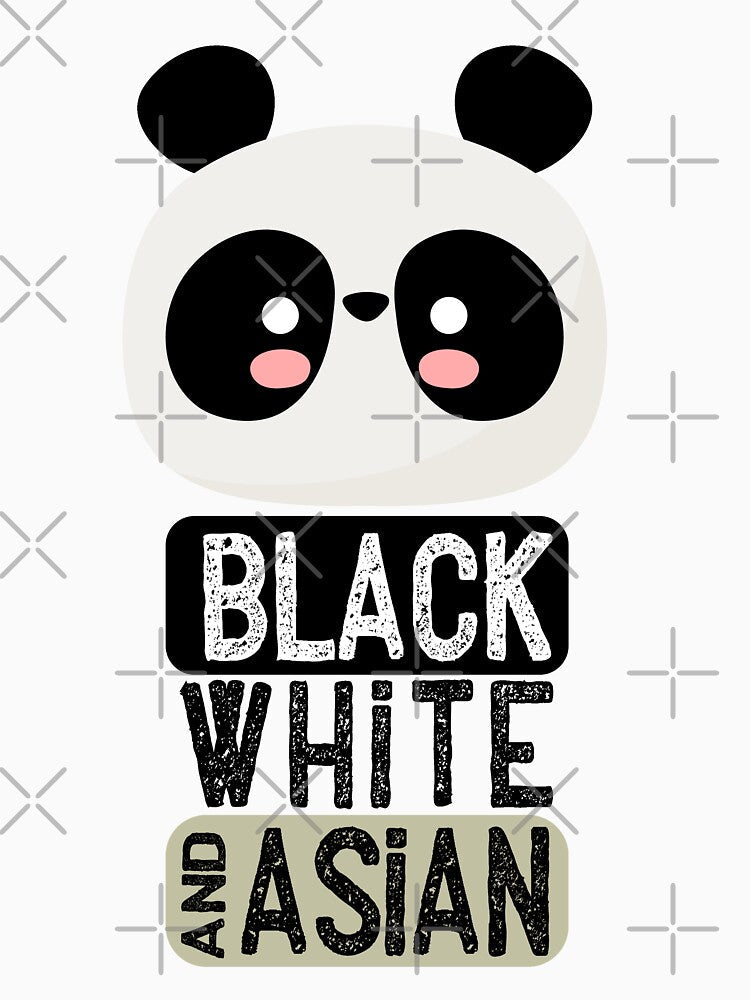 Panda: Black, White and Asian by ArtTees44