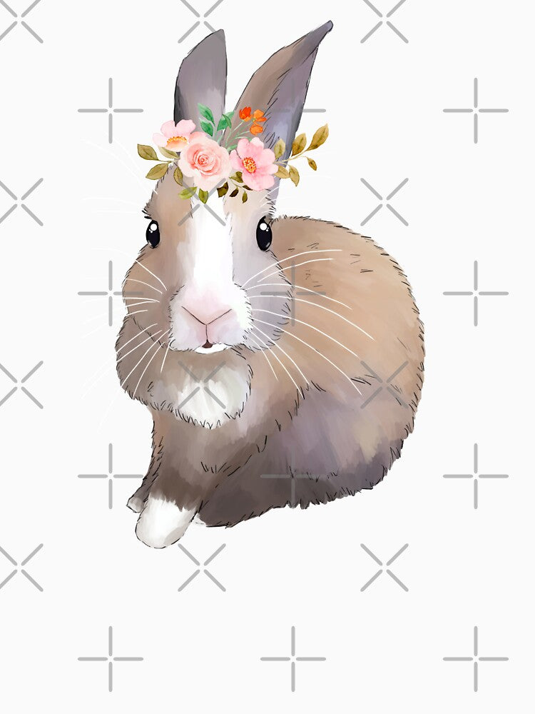 Baby Rabbit Flower Head _ Bunniesmee by bunniesmee