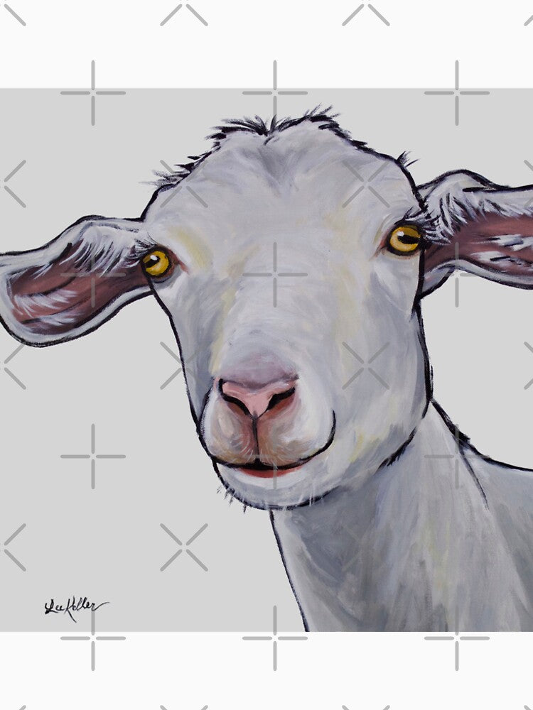 Cute Goat Art, Hilda the Goat by leekellerart