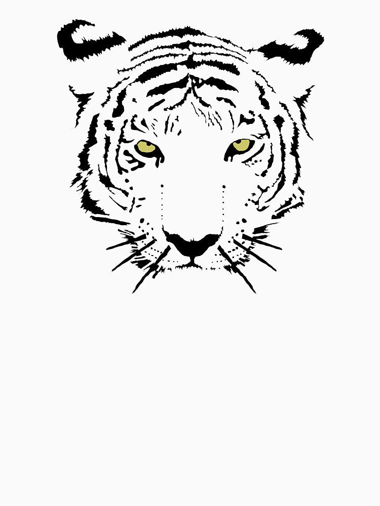 Tiger Face Cute Animal Tiger Head by inkedtee