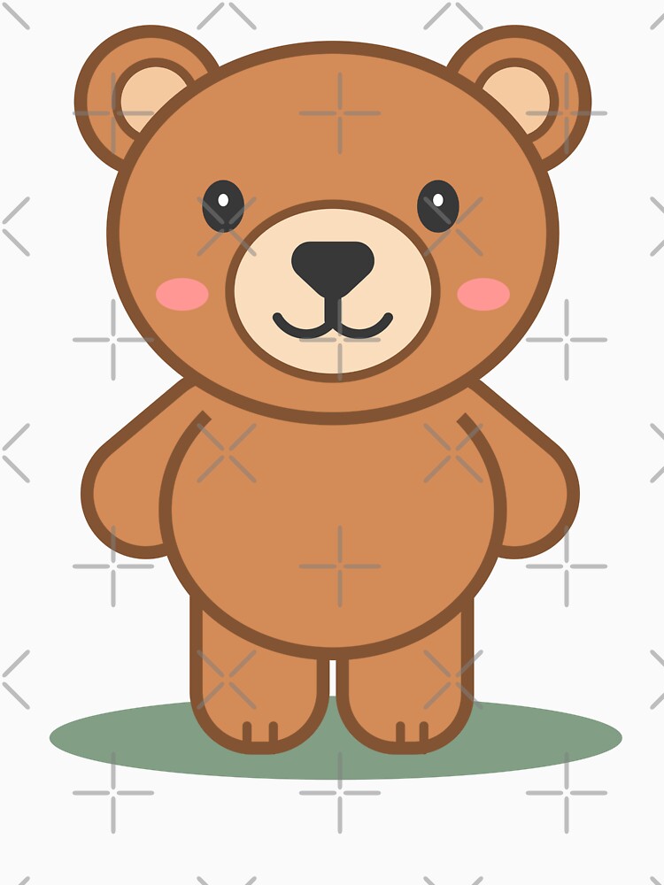 Cute Cozy Teddy Bear Cartoon by Shape Snip Studio