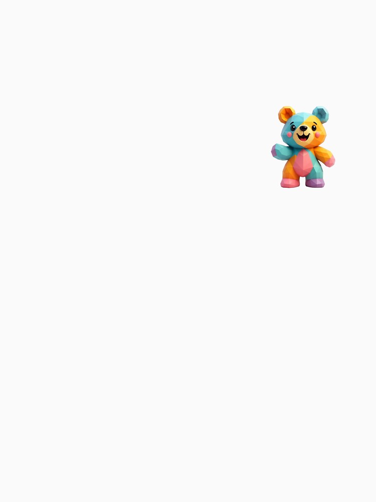 Cute Rainbow Polygon Bear by CreepyCute Studio