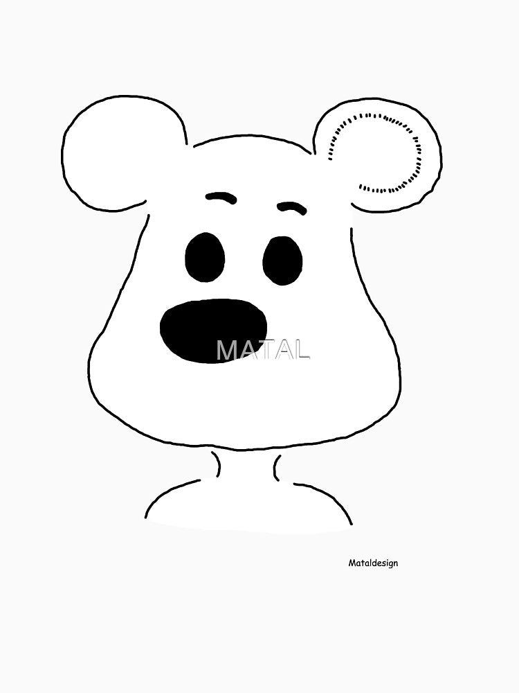 Cartoon White Bear by MATAL