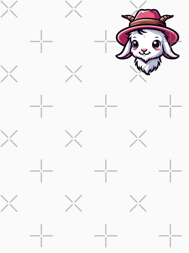 Stylish Goat with Hat by ArtfulWeave