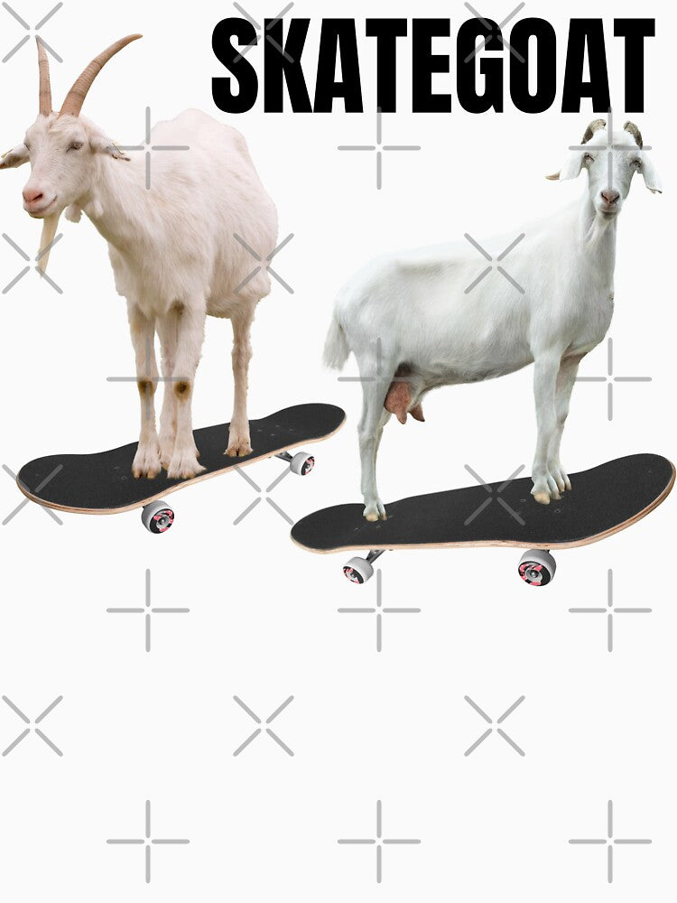 funny goat puns,goat meme slogan gift idea skategoat by JakubkoJunak