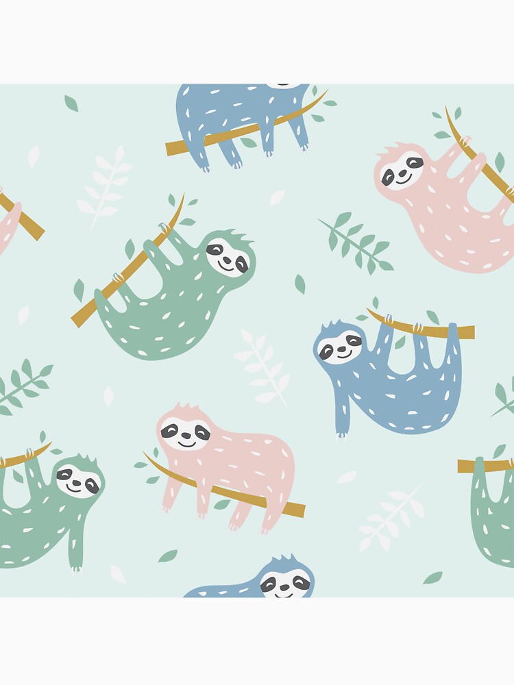 Pastel Color Sloth by ArtCreations79