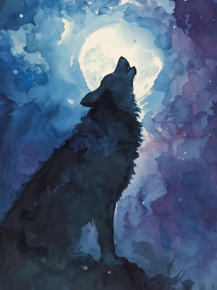 Lone Wolf Howling by gushtera