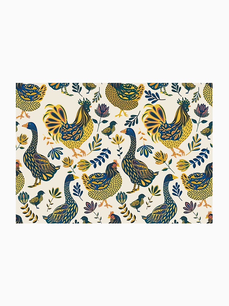 Cute hand drawn hens by MobertsonArt