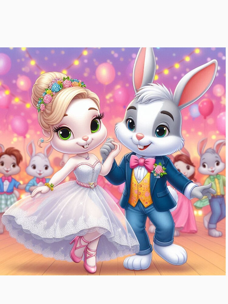 Rabbit Dancing Together by Mywaymylife