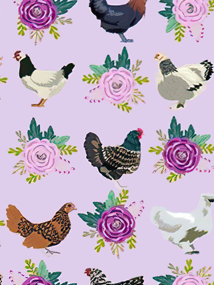 Purple Floral Chicken by SweetPea49