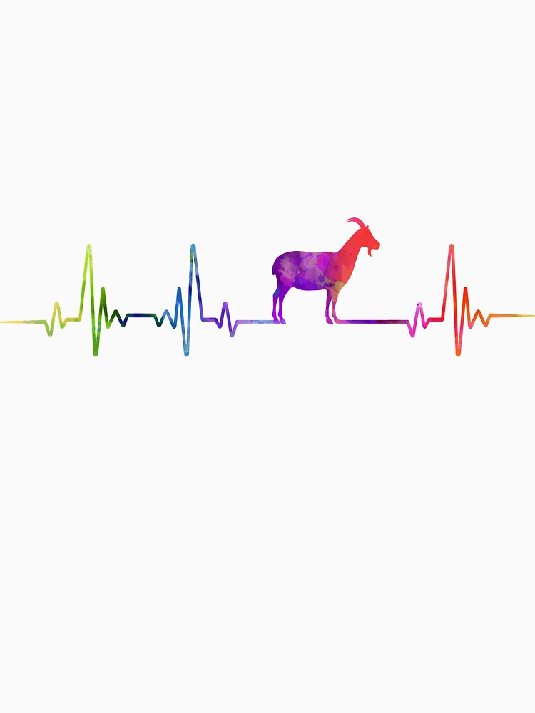 GOAT heartbeat  watercolor by loves789
