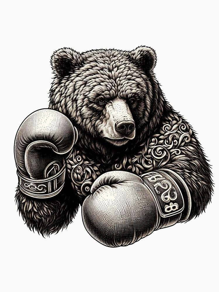 Boxing Bear Fighter Combat Stand by Martial-Art-23