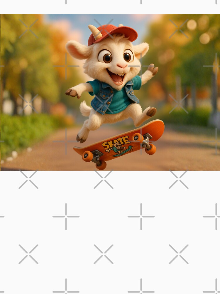 Skater Saanen Goat by Sillytoe