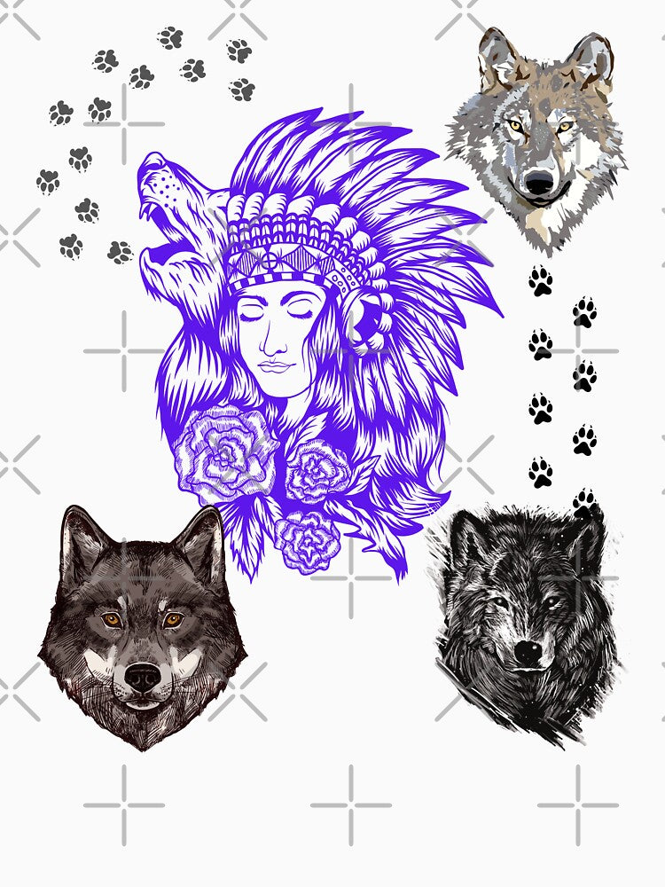 Blue wolf lady by RonelM