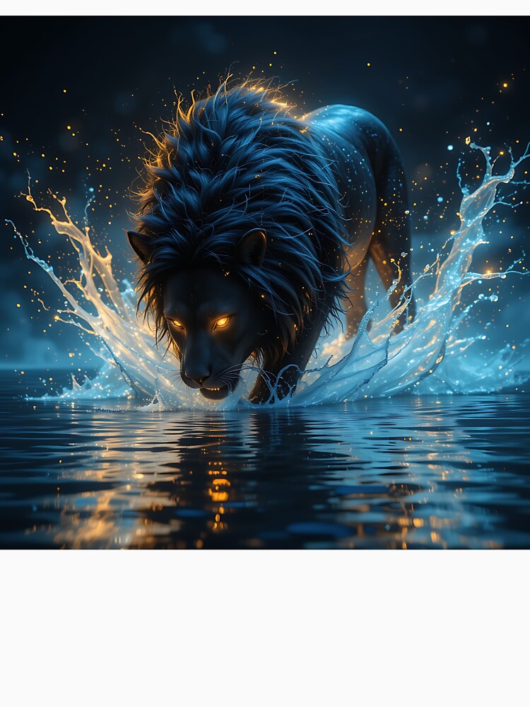 Black Lion by GalleryBrisArt