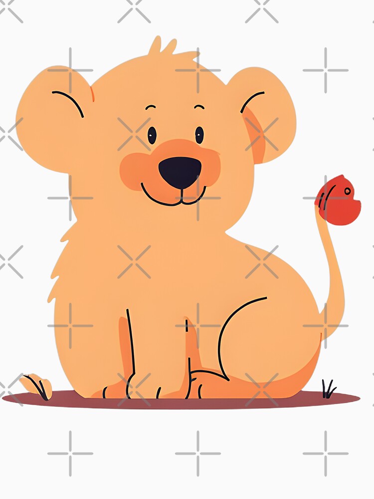 Cute Cartoon Lion by Kavya Art