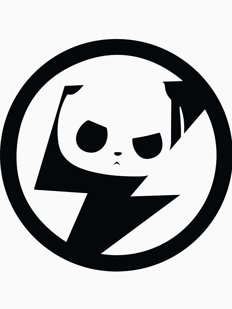 Bold Panda Design | Electric Bolt with Panda by Ainbowz-Artwork