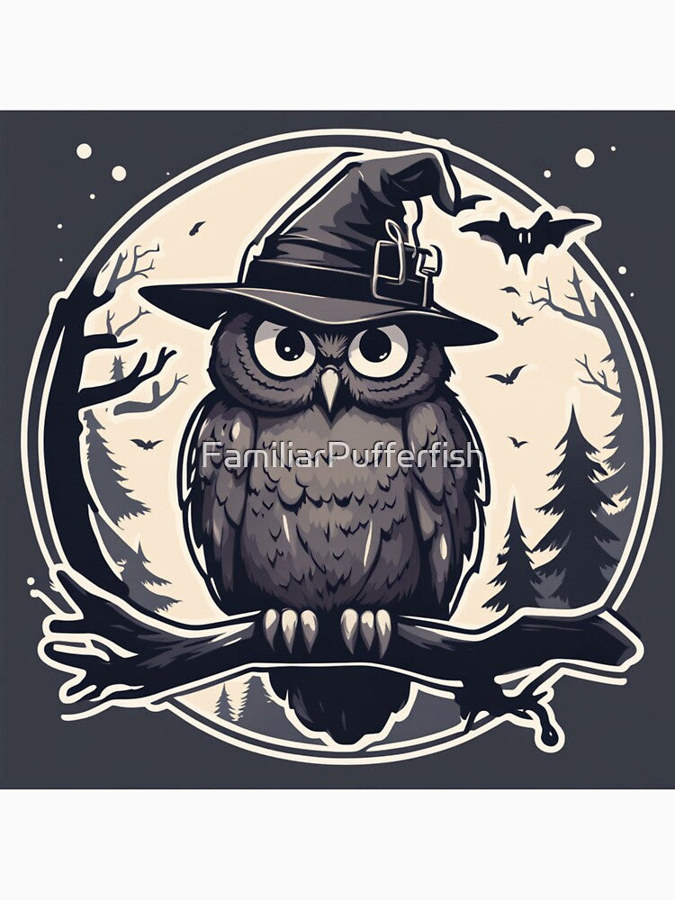Spooky Owl by FamiliarPufferfish