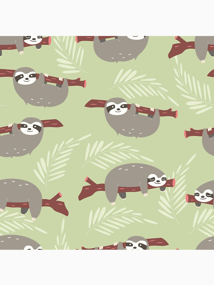 Sloth Cute Seamless by HauckClothing
